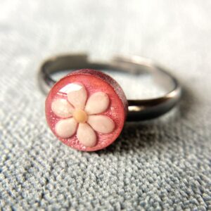 sesame seeds and mustard seed earrings on pink