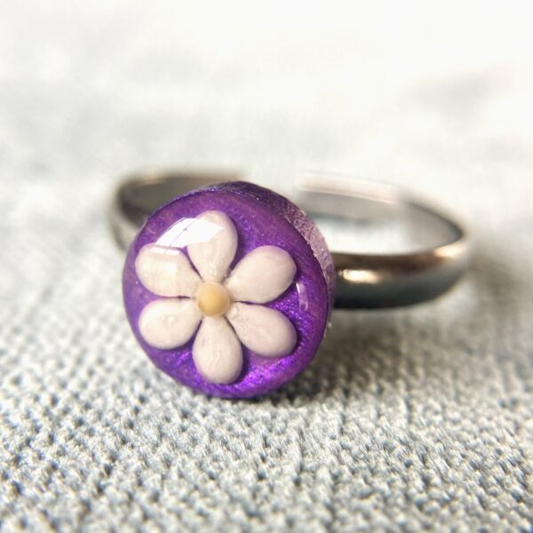 sesame seeds and mustard seed earrings on purple