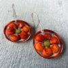 orange corn earrings 2 orange corn and split pea earrings