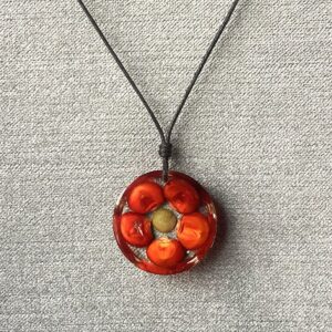 orange corn pendadnt 1 orange corn necklace