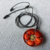 orange corn pendant 2 orange corn necklace