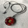 Red Corn Pendant Necklace