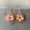 small pink corn earrings 1 small pink popcorn corn earrings