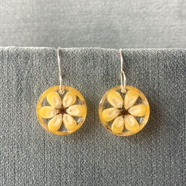 small yellow corn earrings 1 small yellow corn earrings