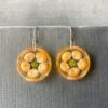 yellow corn earrings 1 yellow corn and split pea earrings